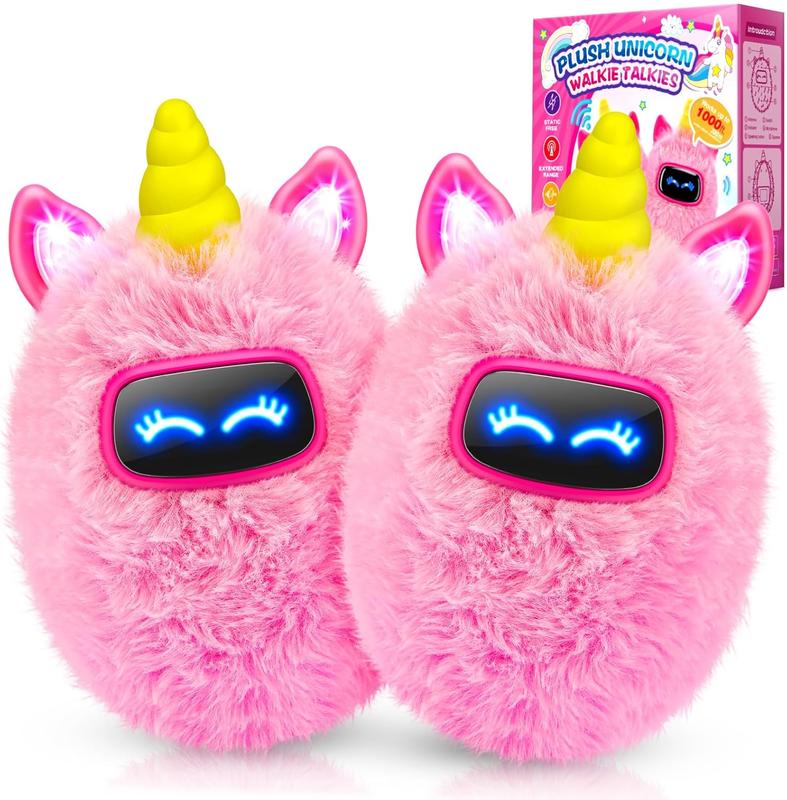 Unicorn Walkie Talkies Toys for Kids : Gifts for Girls Ages 3 4 5 6 7 8 9 10 Kids Walkie Talkies 2 Pack Unicorn Toys for 5-7 Year Old Girl Birthday Gift 2 Way Radio Outdoor Hiking Toy for Kid Age 3-12