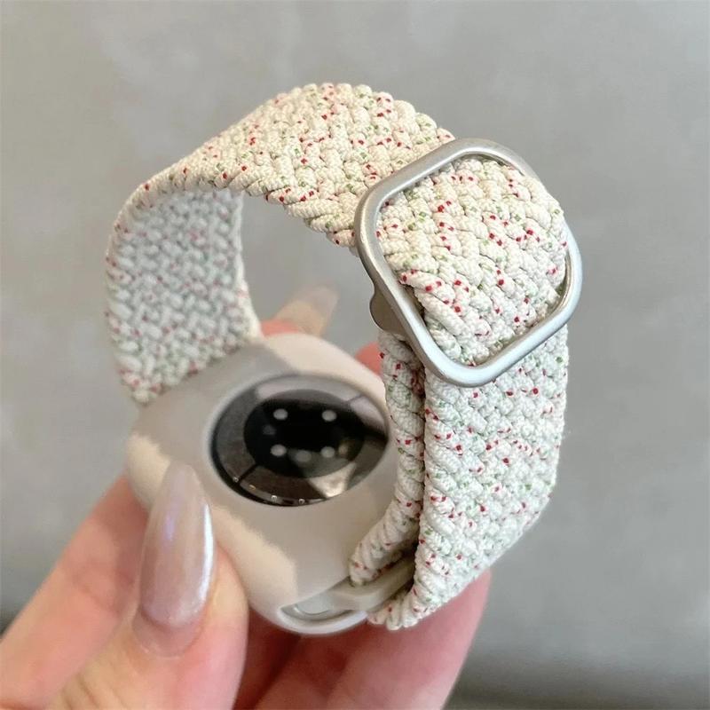 Korean Cute Braided Strap + Case for Apple Watch Band 49mm 41mm 45 44 38 42 Bracelet for iWatch Series 9 8 7 6 5 4 3 SE 40 - Durable Stylish Wearable