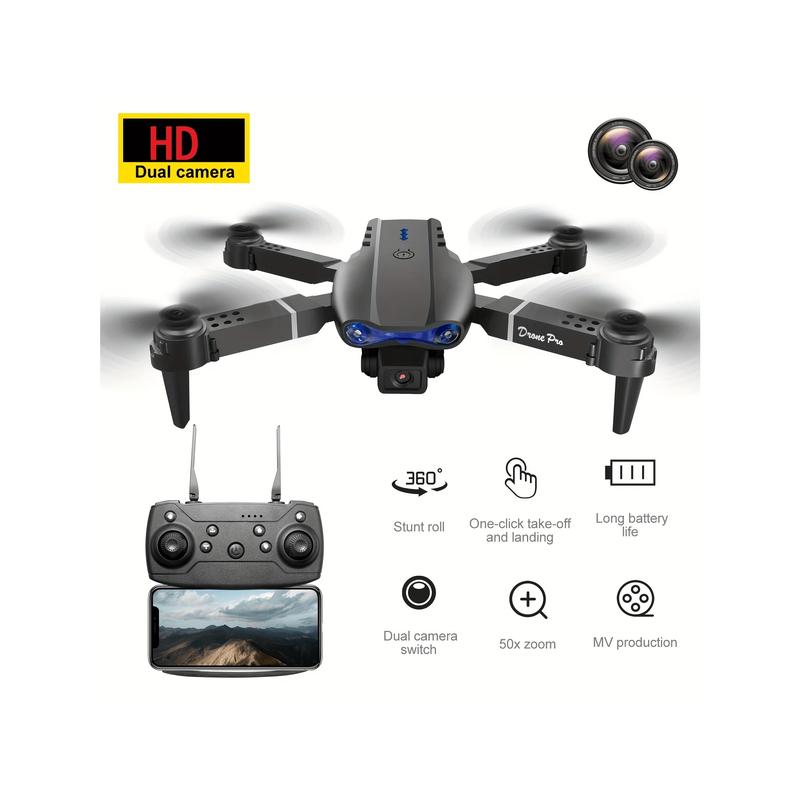 E99 Foldable Quadcopter Mini Drone With Dual Cameras - Auto-Hovering And Intelligence Avoidance System,Designed For Beginners,Christmas Thanksgiving Halloween Gifts