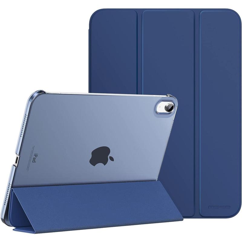 Case for iPad 10th Generation 10.9 inch , Slim Stand Protective Cover with Hard PC Translucent Back Shell Cover for iPad 10th Gen , Support Touch ID, Auto Wake Sleep, Navy Blue Accessories Computer