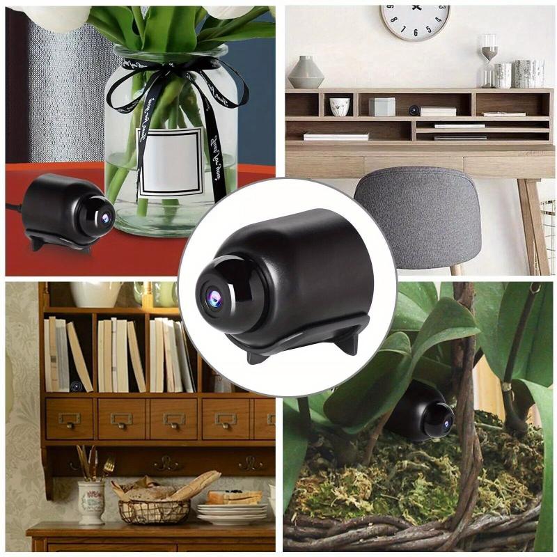 Mini WIFI Camera 1080P HD Night Vision Included Motion Detection Remote Monitoring 160 Wide Angle Micro Monitor for Home Office Store Warehouse