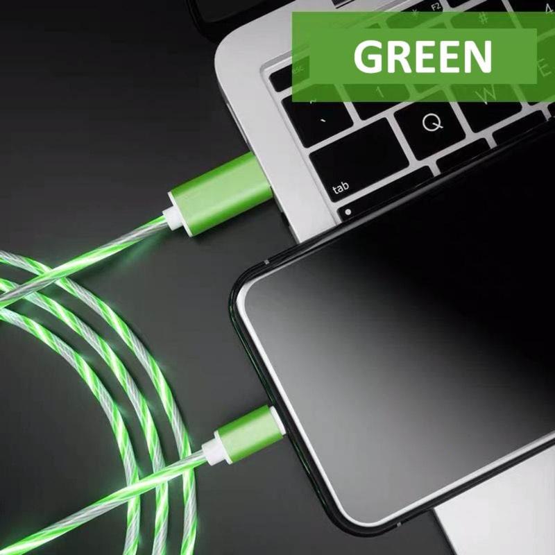 Portable Data Cable, Type-C Streamer Charging Cable, Stylish Glowing Car Charging Cable, Phone Accessories