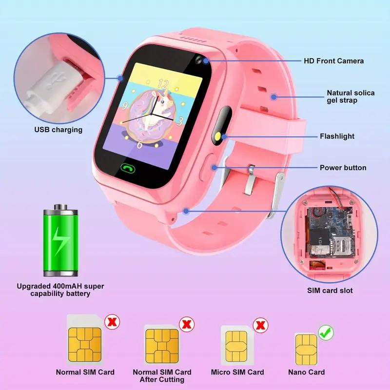 Smartwatch Game Watch – 8 Fun Games, Video Calling, Camera & GSM SIM Compatible | Perfect Gift for Children