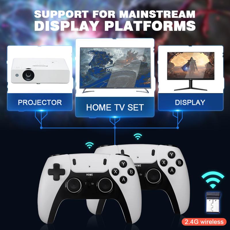 Wireless Retro Game Stick M8 pro Video Game Stick 4K HDMI Output Plug and Play Nostalgia Game Box Built in 15000 Games + for TV 64G storage Great gift for someone