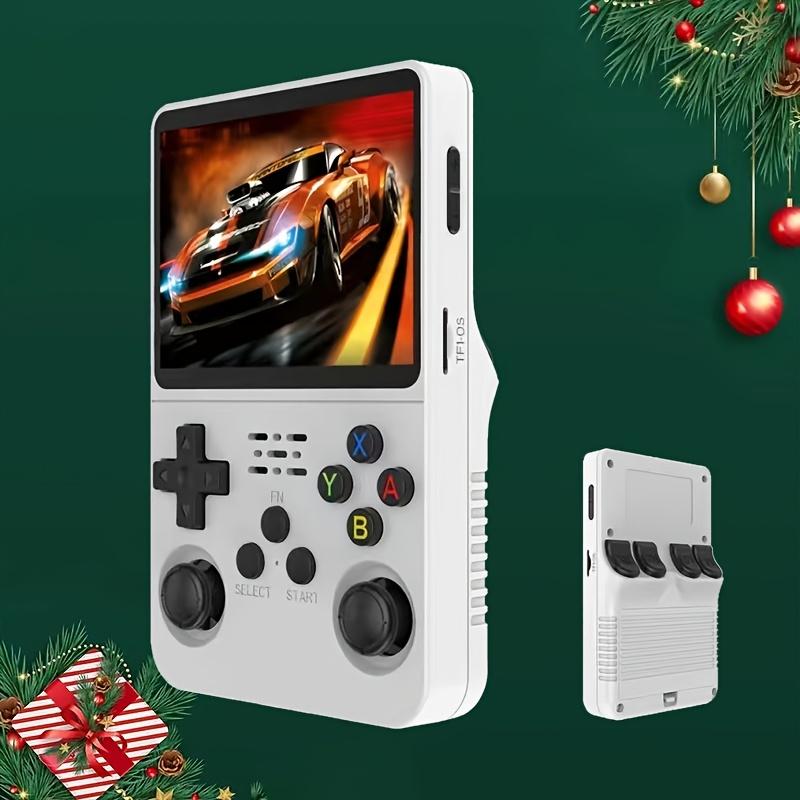 Retro Game Console with 32G Built-in 10000+ Games, 3.5 inch IPS OCA Full Fit Color Screen Handheld Game Console, Portable Gaming Console,Game Peripherals