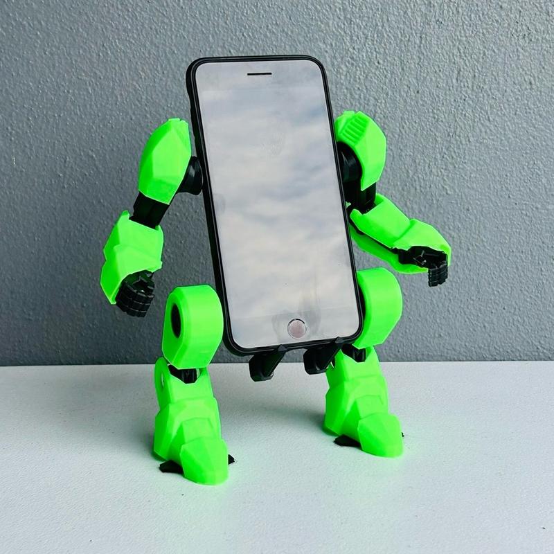 BLACK EXO MOBILE ROBOT SUIT PHONE STAND FOR APPLE IPHONE ANDROID GOOGLE SAMSUNG 3D PRINTED PLA HEAVY DUTY Accessories Holder Smartphone Mount Cellphone