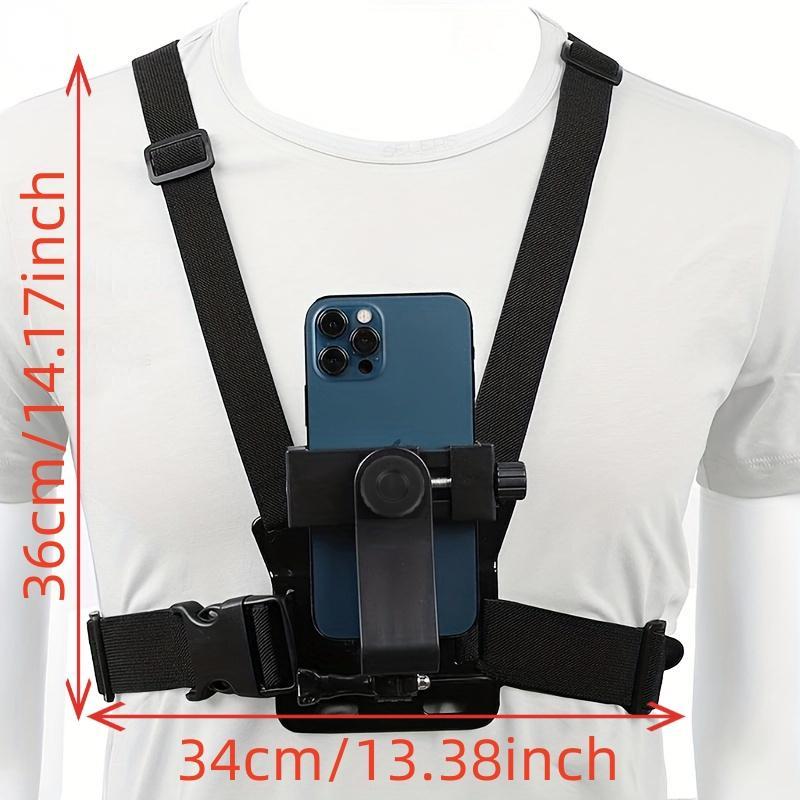 1 Set Sports Camera Chest Strap, Adjustable Sports Camera Chest Strap Mount Compatible With GoPro & SUPTig Sports DV, Sports Camera Accessories For Outdoor Cycling Climbing