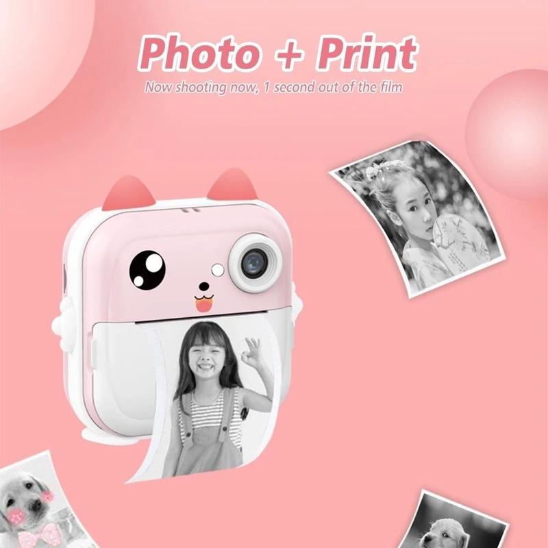 Boy Girls Birthday Gift Children Instant Print Camera Kids Video Photography Digital Photo Camera Toys Mini Thermal Printer