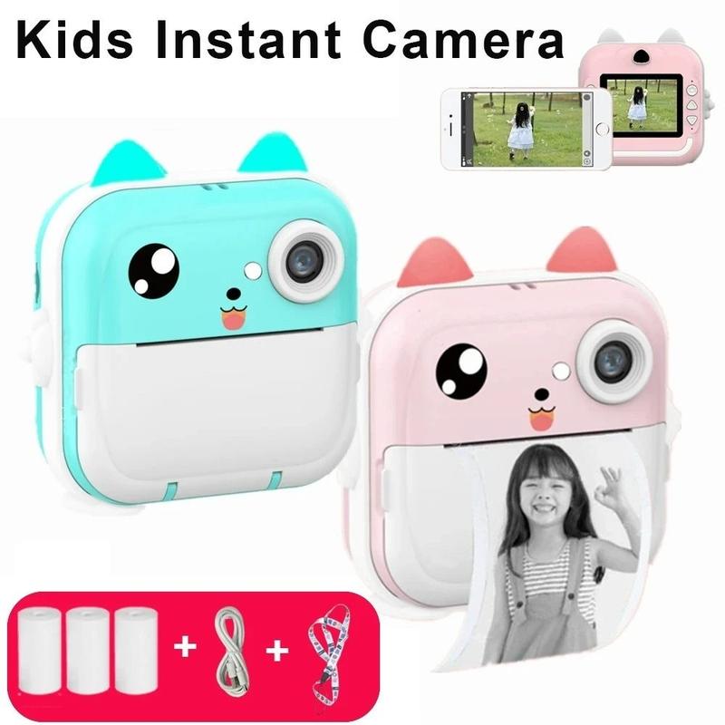 Boy Girls Birthday Gift Children Instant Print Camera Kids Video Photography Digital Photo Camera Toys Mini Thermal Printer