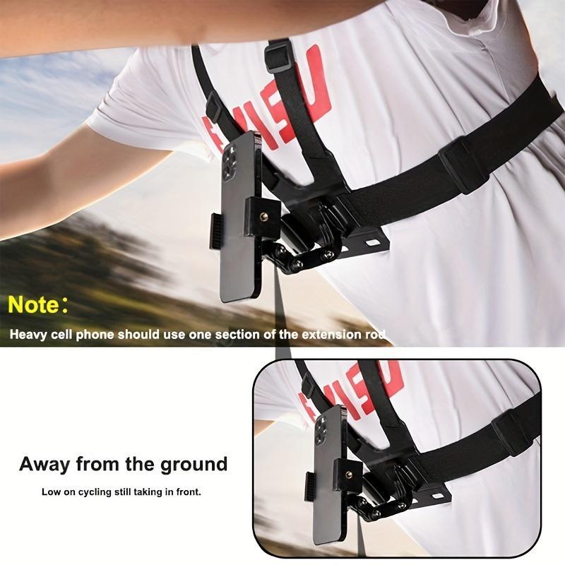 1 Set Sports Camera Chest Strap, Adjustable Sports Camera Chest Strap Mount Compatible With GoPro & SUPTig Sports DV, Sports Camera Accessories For Outdoor Cycling Climbing