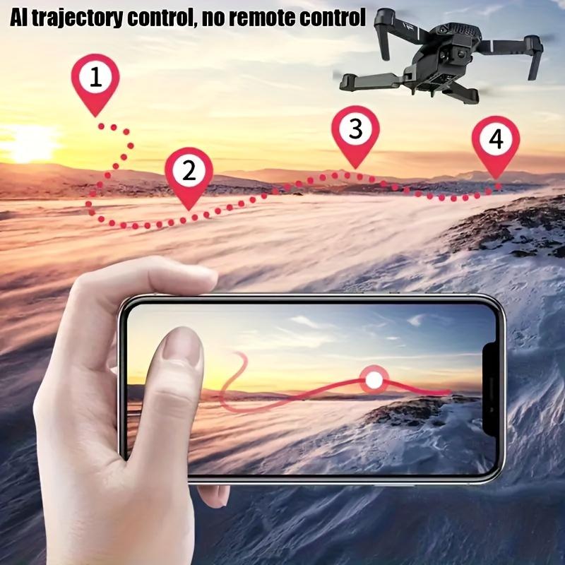 E88 RC Four-axis Remote Control Drone With SD Dual Camera WiFi FPV Foldable +2 Battery Beginners Novice Boy Cheap Perfect Toy Gift For Christmas