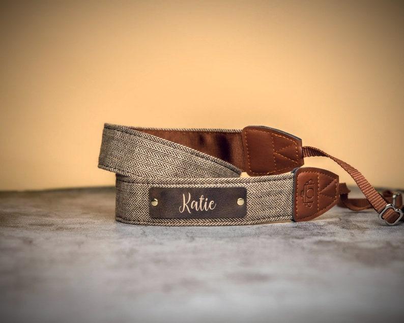 Personalized Camera Strap, Vegan Leather Neck Strap, Photographer Gift, Travel Gift, Valentine's Day Gift, Photographer Lover Gift