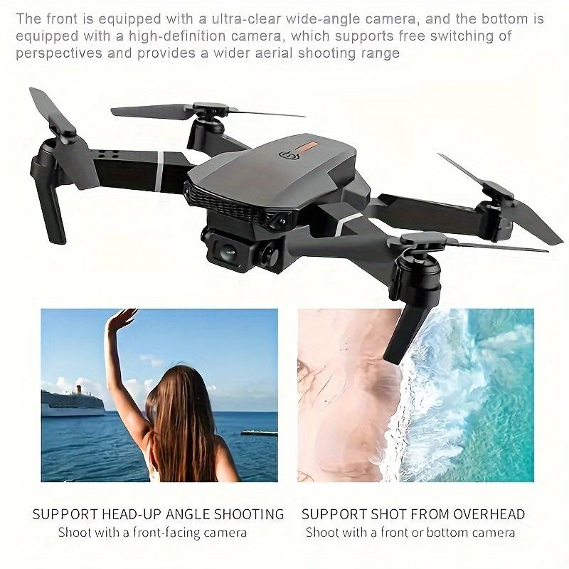 E88 RC Four-axis Remote Control Drone With SD Dual Camera WiFi FPV Foldable +2 Battery Beginners Novice Boy Cheap Perfect Toy Gift For Christmas