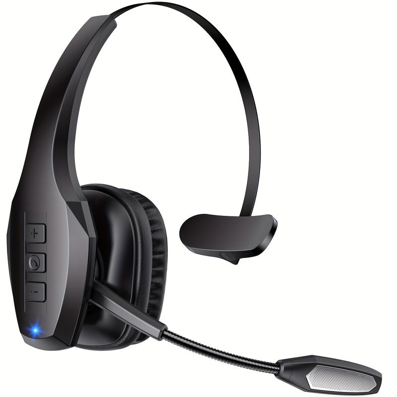 ProTruck Wireless Headset - 55Hrs Long-Lasting Battery Life, 36Hrs Uninterrupted Talking Time, Dual Noise Cancelling Microphone, Crystal-Clear Audio, Comfortable Wear, PC and Cell Phone Compatible for Truck Drivers and Gamers Wireless Foldable