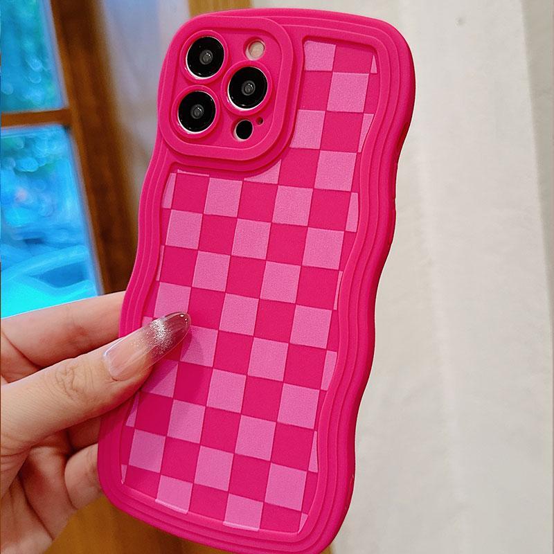 Checkerboard Pattern Phone Case, Anti-drop Cellphone Protective Case, All-inclusive Shockproof Mobile Phone Cover for iPhone 15 Pro Max 14 13 12 11