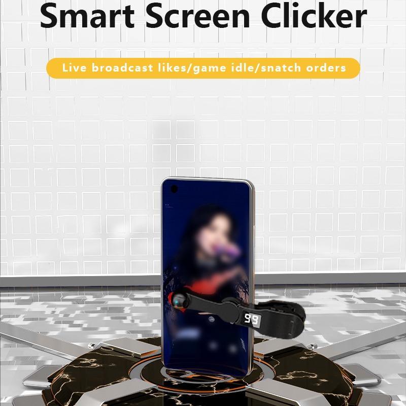 Smart Screen Clicker, 180 Degree Rotatable Smart Screen Clicker, Phone Accessories for Android iOS iPhone iPad Simulated Finger Continuous Clicking