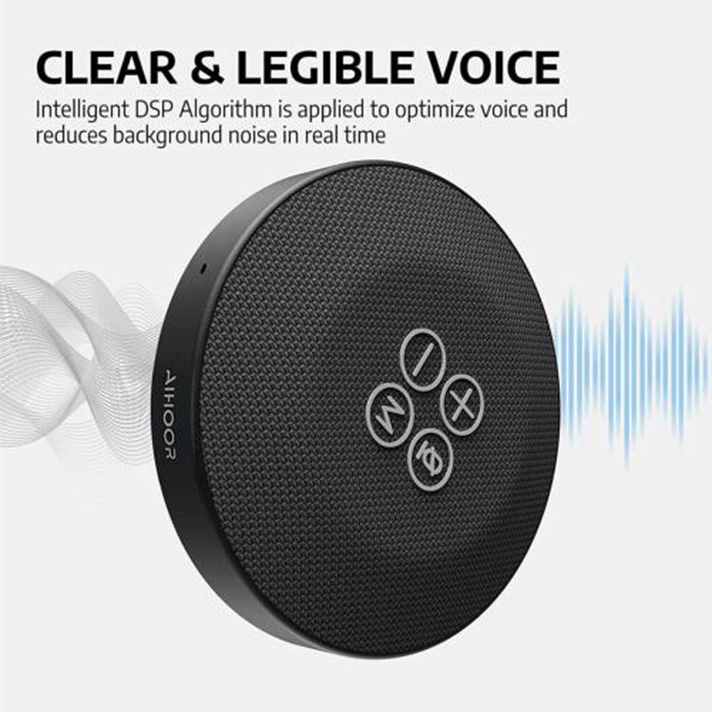 Compact Wireless Video Conference Speakerphone Speaker w  Microphone for Home