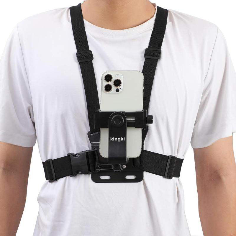 Mobile Phone Chest Mount Harness Strap Holder Cell Phone Clip Action Camera POV for Samsung iPhone Plus etc Accessories Smartphone