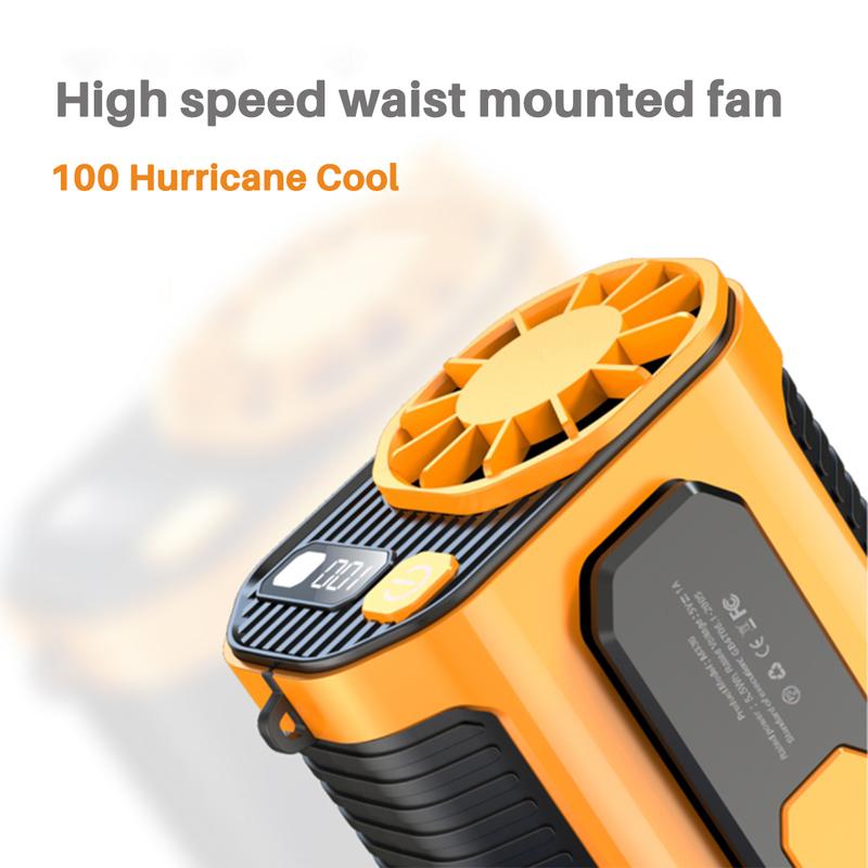 2024 Outdoor Cool Clip Fan Under Shirt Lightweight Portable, Cool Clip Waist Fan,Shirt Fan Clip Outdoor, Powerful Undershirt Fan Edurance Outdoor Cooling Fan for Running Hiking Climing Camping