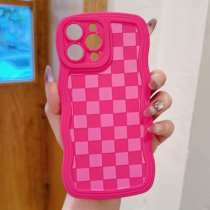 Checkerboard Pattern Phone Case, Anti-drop Cellphone Protective Case, All-inclusive Shockproof Mobile Phone Cover for iPhone 15 Pro Max 14 13 12 11