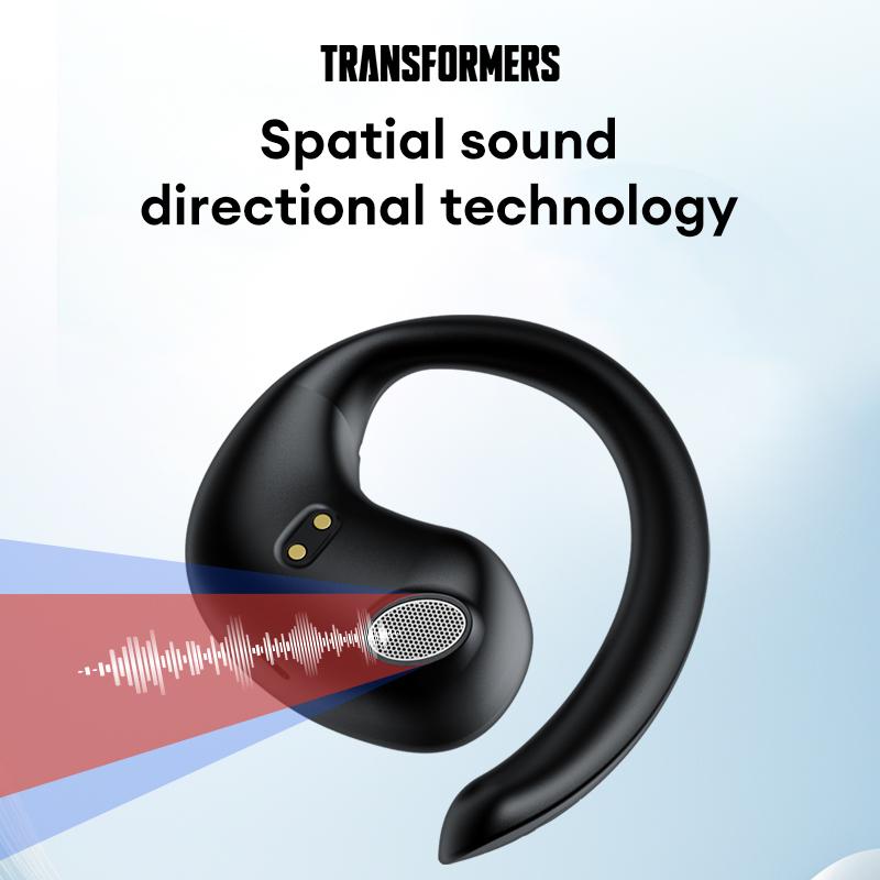 Transformers TF-T63 AI Translation Headset Supports real-time Bluetooth translation in 75 languages 5.4 OWS Waterproof Sport Headsets Noise Reduction Headphones With Mic Earbuds，High-resolution sound quality