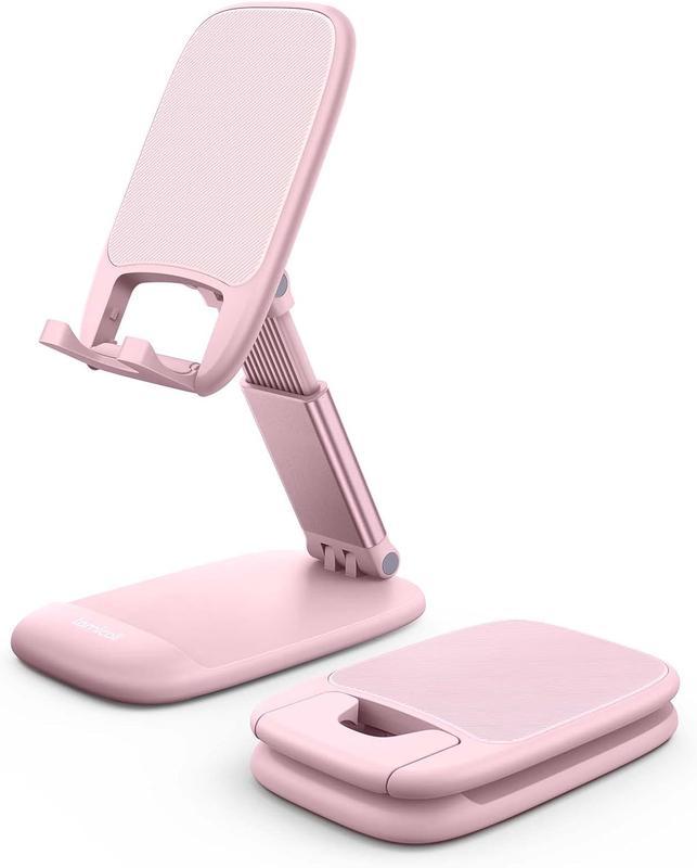 Cell Phone Stand, Desk Accessories - Rose Gold Office Cell Phone Holder, Phone Stand for Desk