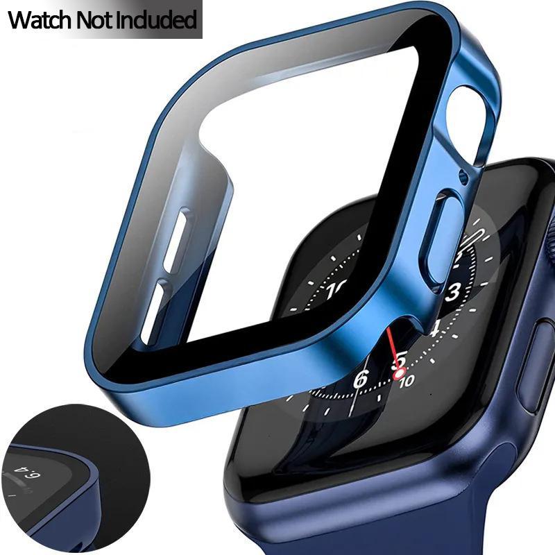 Waterproof Anti-fall Watch Case, 1 Count PC Case with Screen Protector, Smart Watch Protective Cover, Wearable Accessories Compatible with Apple Watch