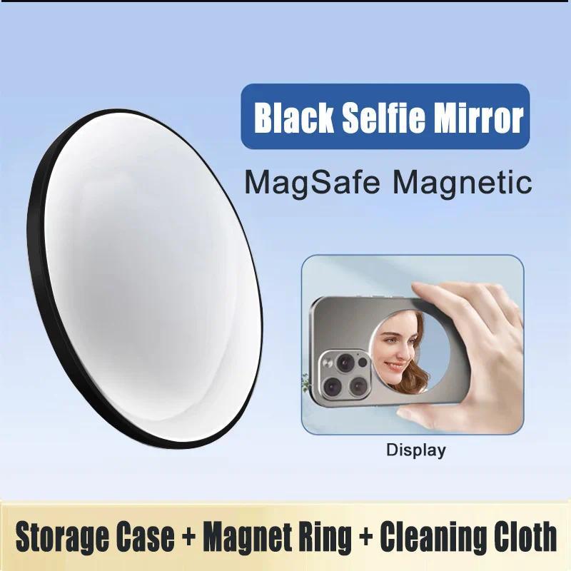 Magnetic Phone Rear Selfie HD Vlog Mirror Photo Assist Camera Convex Mirror for Photography Accessories Alloy Iron