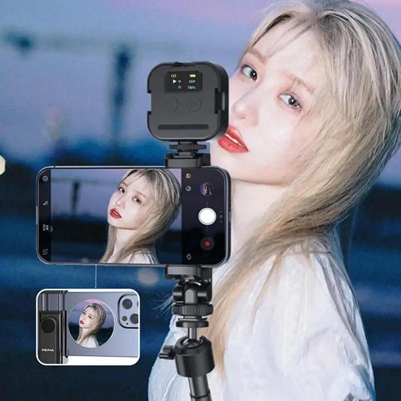 Magnetic Phone Rear Selfie HD Vlog Mirror Photo Assist Camera Convex Mirror for Photography Accessories Alloy Iron