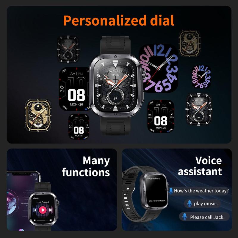 Multifunctional Smart Watch, Fashion Digital Watch with 100+ Sports Modes, IP67 Waterproof Sports Watch for Women and Men