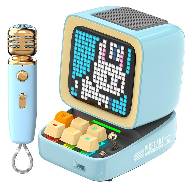 Divoom Ditoo-Mic Mini Karaoke Machine Pixel Art Bluetooth Speaker