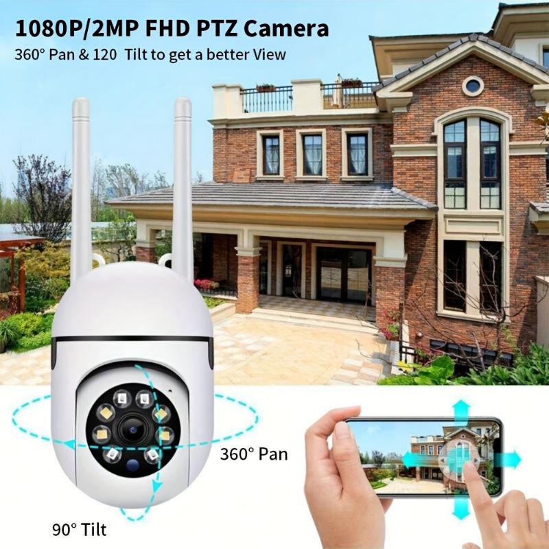 1pc 1080p HD WiFi Security Camera, Indoor outdoor Wall Mount, Non-waterproof, USB Powered, 2.4G Home Security System With AI Motion Detection, Color Night Vision, Audio And Motion Alarm, App Control, Non-rechargeable Battery