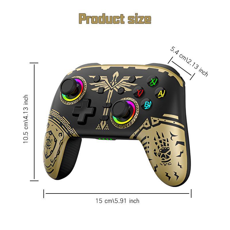 Wireless Gamepad, BT Controller for Nintendo Switch OLED Lite, Joyestick for PC Steam Deck with 6 Axis, Console Accessories