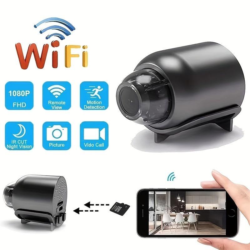 1 Mini wi-fi camera, 720 HD camera, smart home security camera, mini surveillance camera, wireless camera, video surveillance, indoor  outdoor portable 2.4 G surveillance camera, no TF  SD card, black hidden camera