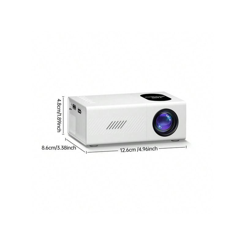 Mini Projector,Full HD 1080P Support Portable Video Projector, Home Theater Movie Projector Compatible With HDTV,USB,AV,Laptop,Smartphone,IOS,Windows.