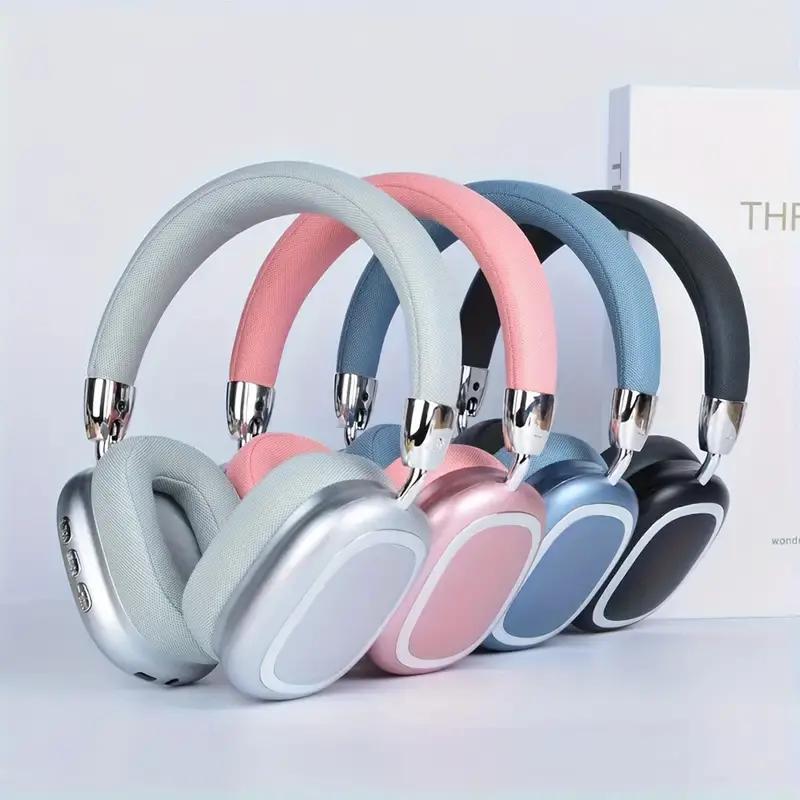 Christmas Gift, Wireless On-ear Headphones, Stereo Headphones With Microphone, Immersive Bass, Foldable Design,USB-C Charging Port, FM Radio, SD TF, Sports Headphones, Gaming Headphones