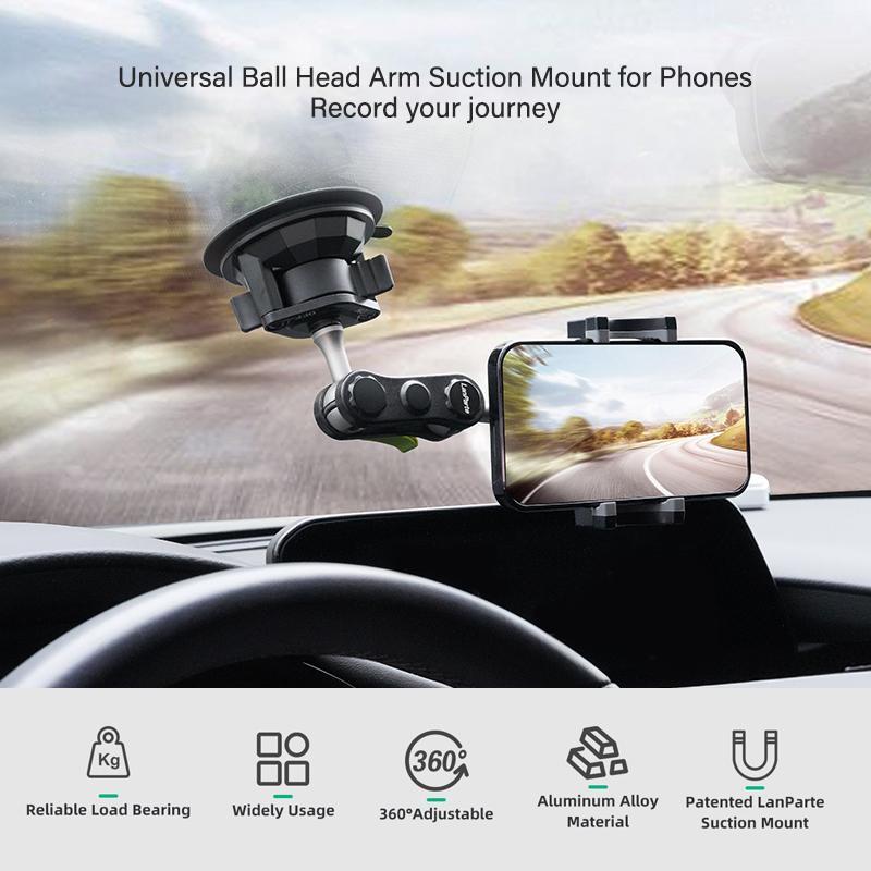 Car Phone Holder, Multipurpose Car Phone Mount, Universal Car Interior Accessories for Dashboard Windshield Vent Truck, Car Phone Holder