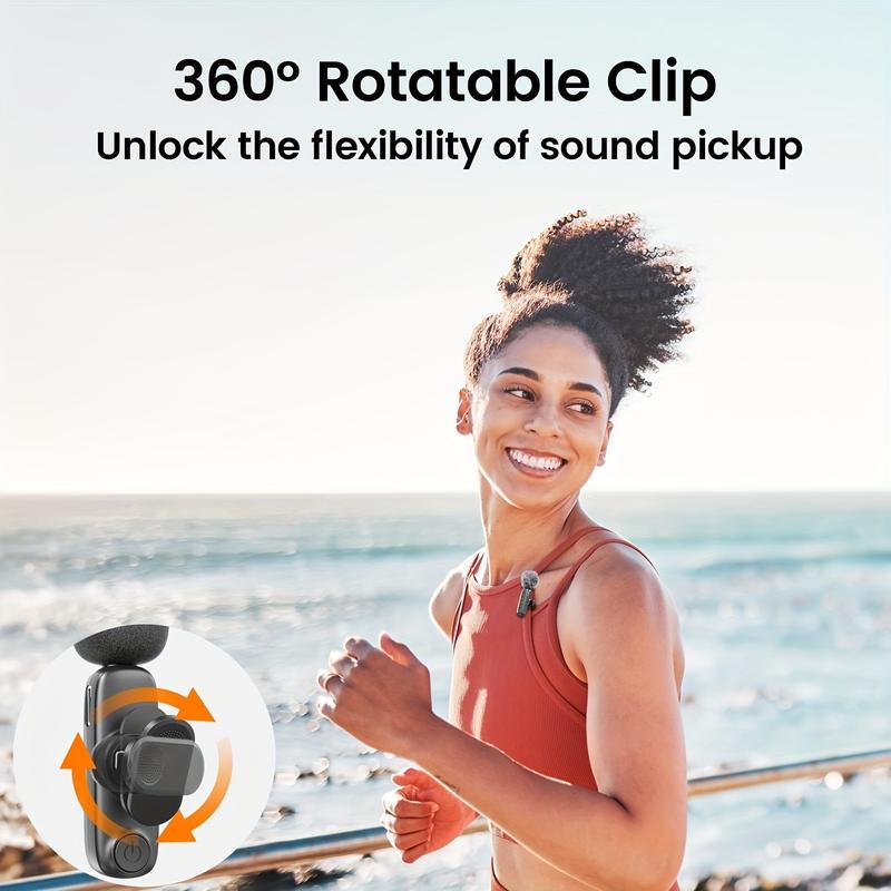 USB C Lavalier Microphone Wireless Mini Mic for Type-C Android Phone Tablet PC Video Recording Clip-on Mics with Rotatable Clip&Denoise Recording, Ideal for Vlog Tiktok Youtube Podcast Content Creator mini wireless lavalier lapel