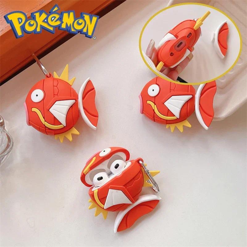 Pokemon Magikarp Airpods Case for Airpods Pro 3 2 1 Cartoon Creativity Silicone Wireless Bluetooth Headset Protective Cover Gift