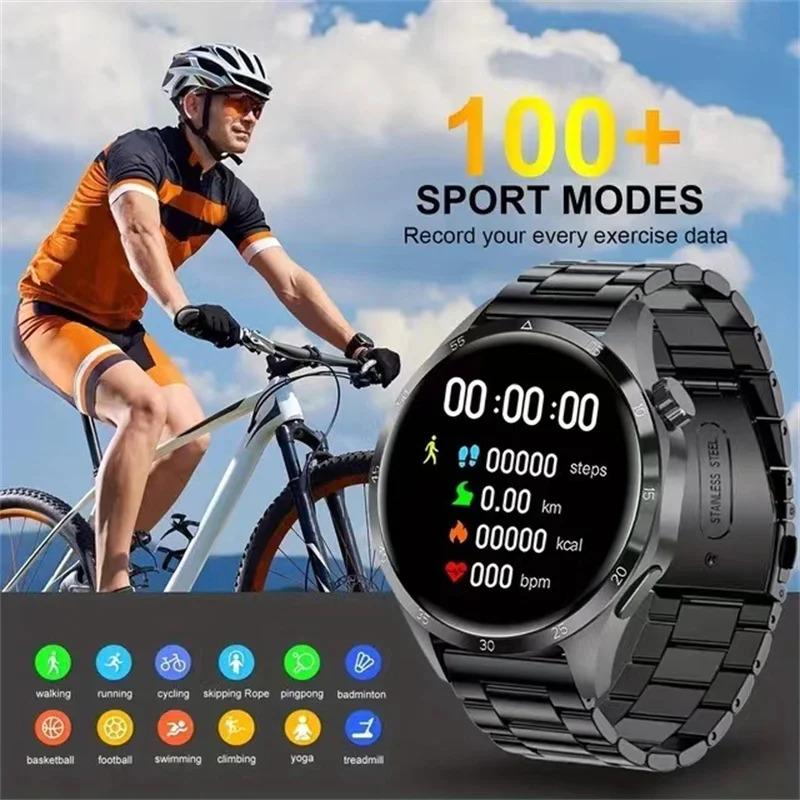 2024 New For Huawei Xiaomi GT4 Pro Smart Watch Men NFC GPS Tracker AMOLED 360*360 HD Screen Heart Rate Bluetooth Call SmartWatch