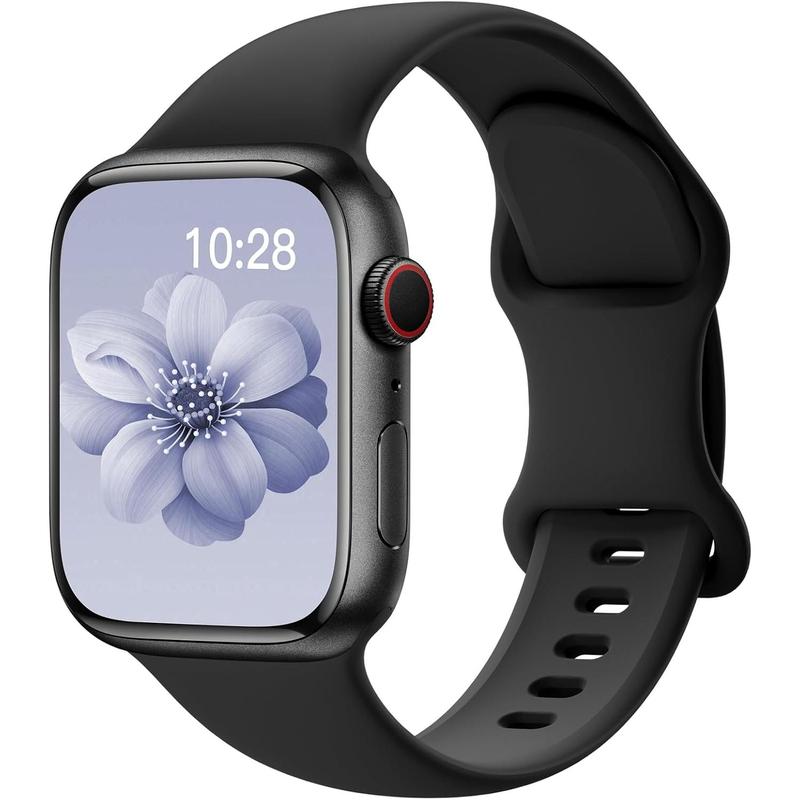 Sport silicone band compatible with Apple Watch bands 40mm 38mm 41mm 44mm 45mm 42mm 46mm 49mm women men, wristband waterproof replacement sport strap for bands series 10 9 8 7 6 5 4 3 2 se Ultra