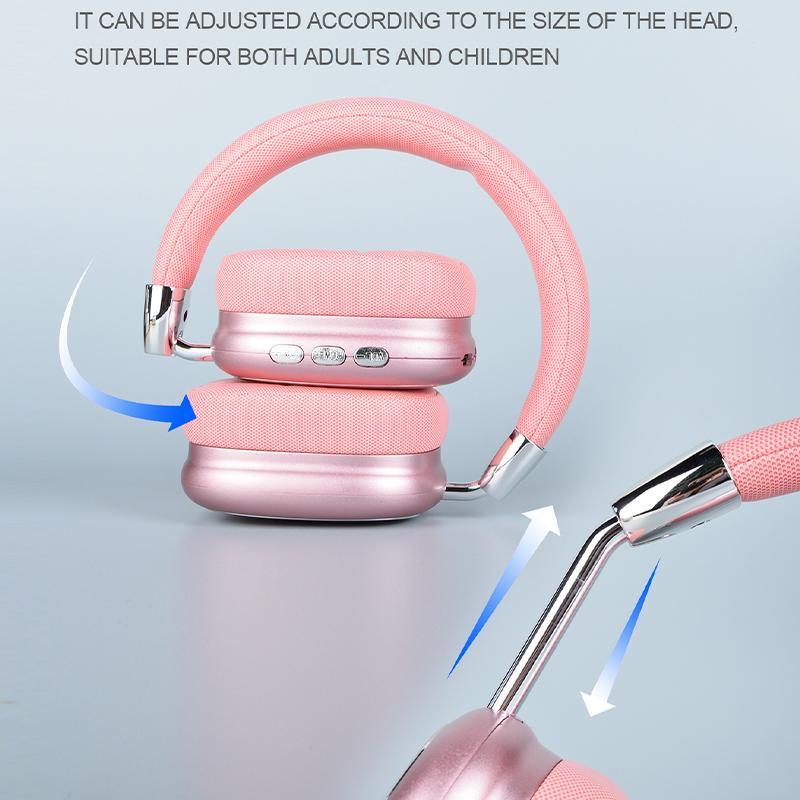 Wireless Headphone, Foldable Headphone with Built-in Microphone, Bluetooth-compatible Headset for Phone & Computer, Wireless Noise Cancelling Headphone