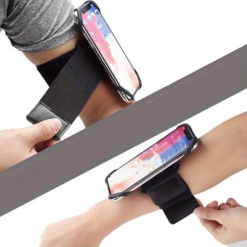 360° Rotatable Wristband Phone Holder, Multipurpose Outdoor Sports Wristband, Protable Phone Holder for Running, Cycling, Sports Workout, Jogging