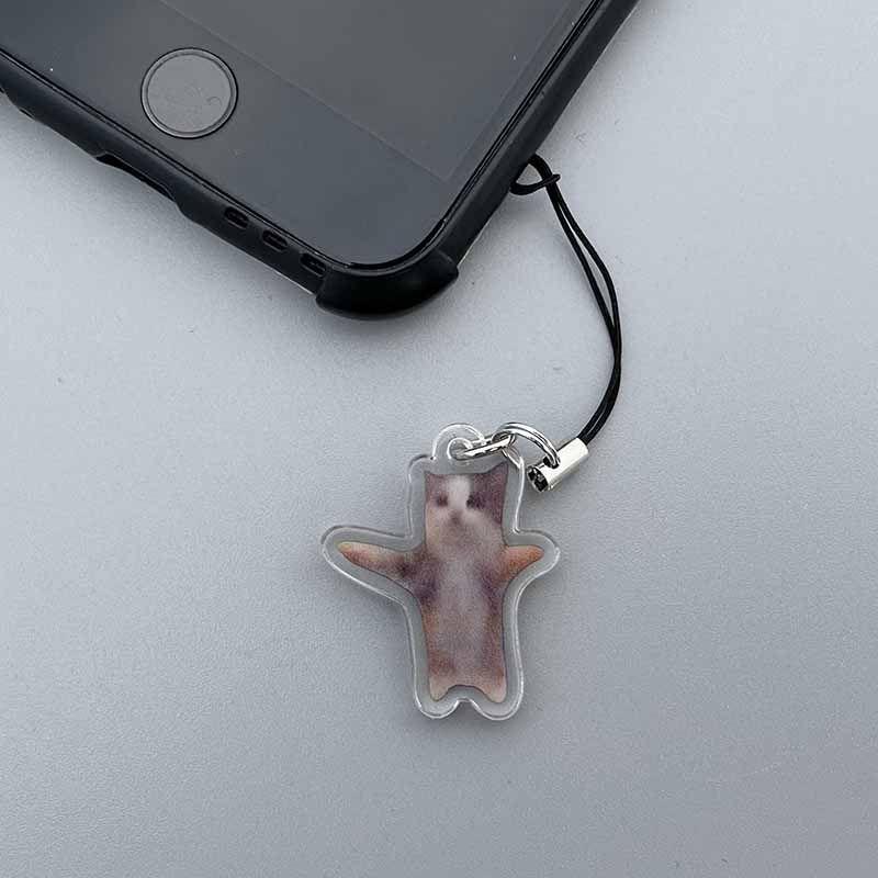 Cute Cat Theme Smartphone Charm, Cartoon Animal Cellphone Decoration, Phone Accessories, Random Mobile Phone Pendant Ornament for Daily Use, Smartphone Accessories