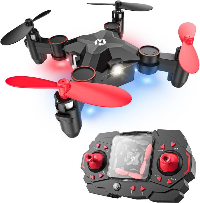 HS190 Foldable Mini Nano RC Drone for Kids Gift Portable Pocket Quadcopter with Altitude Hold 3D Flips and Headless Mode Easy to Fly for Beginners Cameras Boys