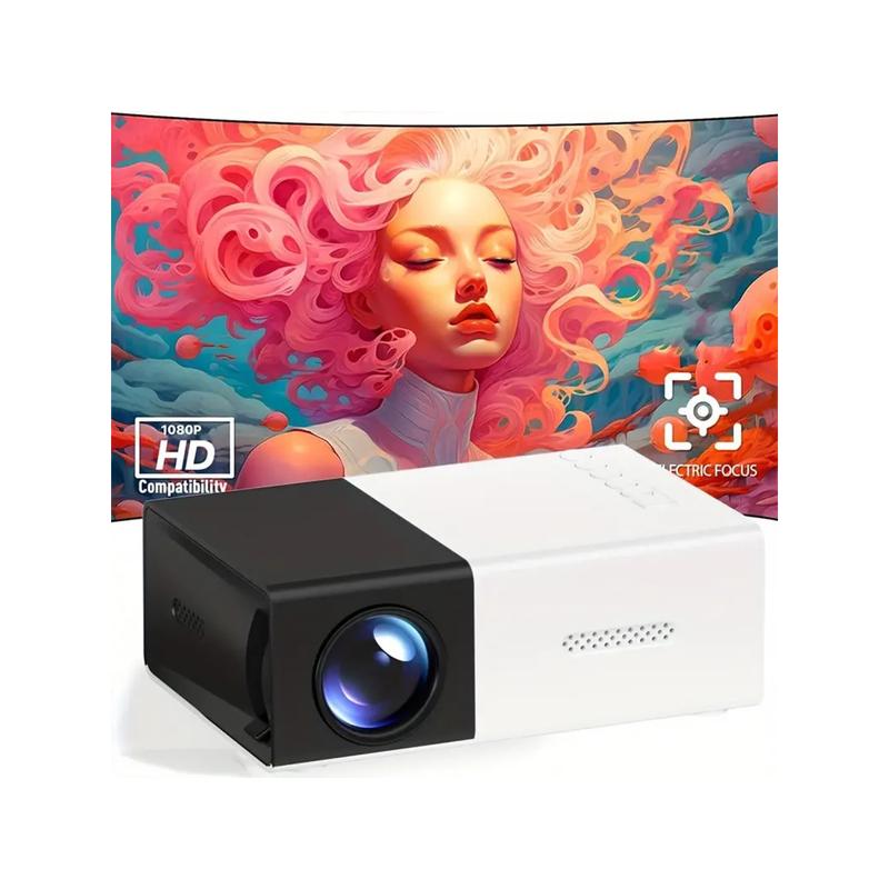 HD Portable Home Projector, Outdoor Projector, Compatible With HD 1080P 4K, Compatible With Mobile Phones, Suitable For Halloween Gifts