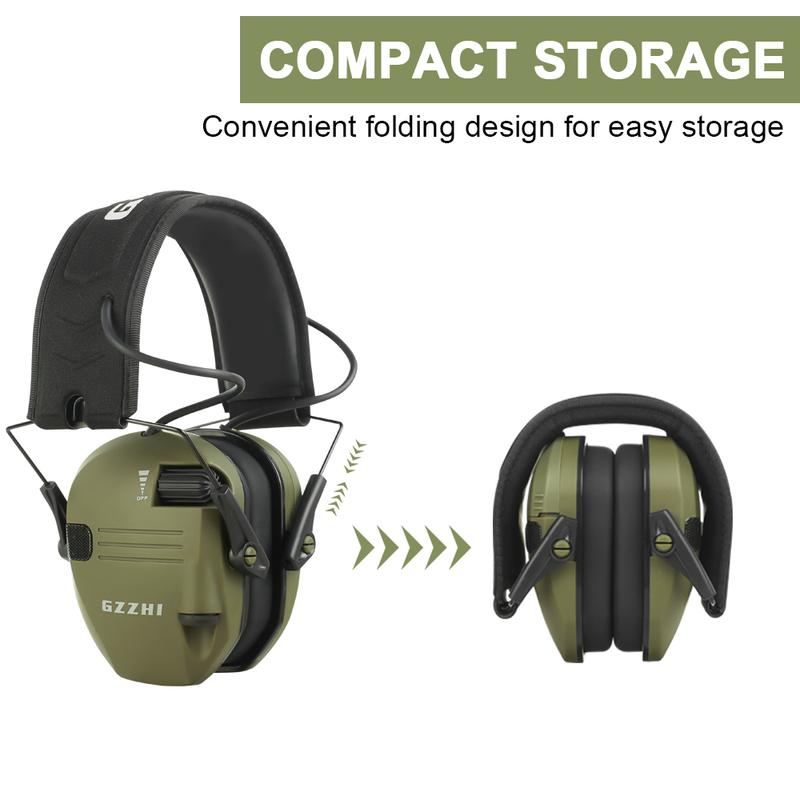 NRR23db Outdoor Tactical Electronic Shooting Earmuff Antinoise Headphone Sound Amplification Hearing Protection Headset Foldable