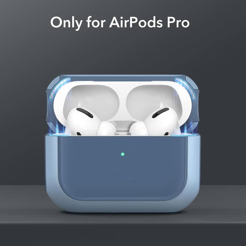 for AirPods Pro 2nd Generation Case (HaloLock), Compatible with Airpods Pro Case 2nd 1st Gen (2023 2022 2019), Compatible with MagSafe, Full Drop Protection Cover with Lanyard, Black