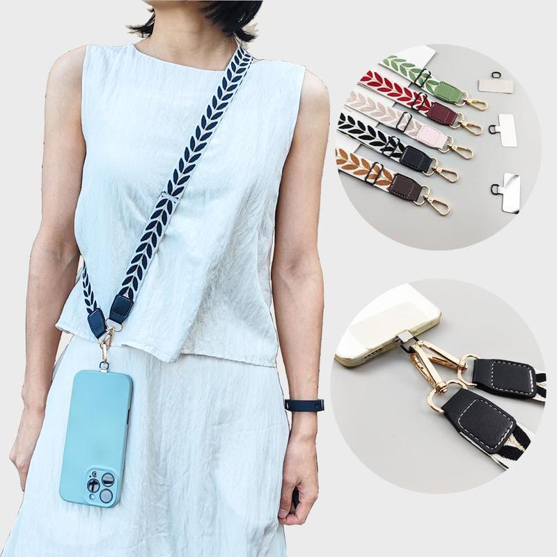 Fashionable Phone Lanyard, Adjustable Crossbody Phone Strap, Phone Charm for Women & Girls, Mobile Phone Decoration Accessories