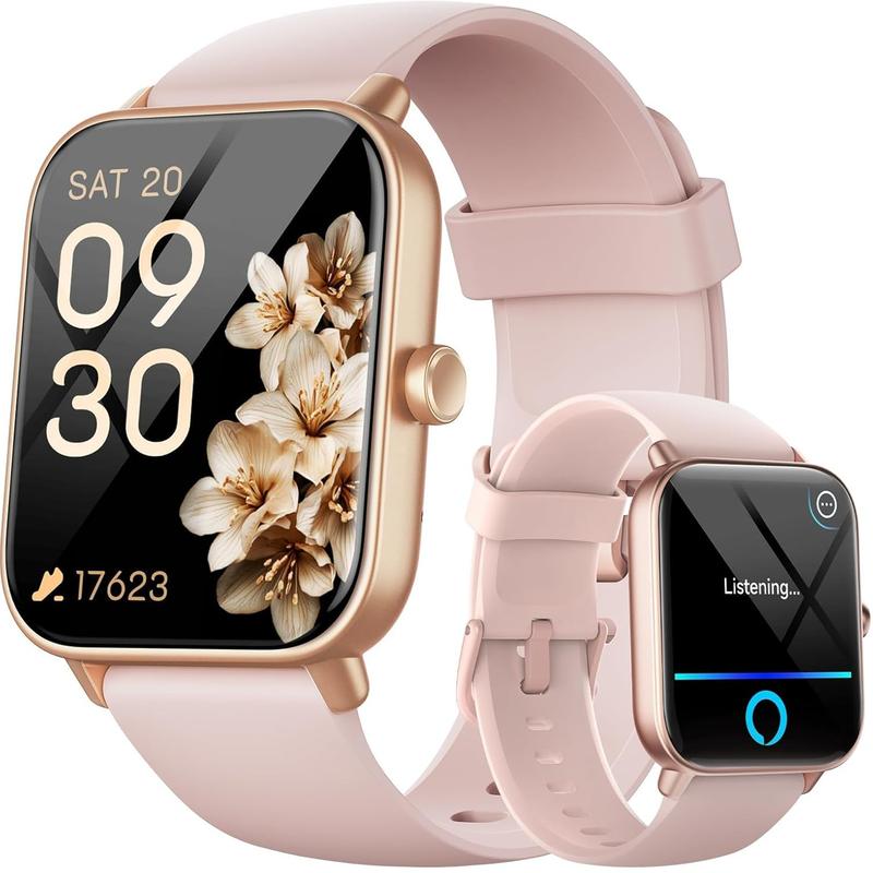 1.8'' Multifunctional Smart watch for Women Men with Bluetooth Call, Alexa Built-in,Waterproof,Step Calorie Activity Trackers and Smartwatches for iOS&Android Phone, Wearable Wristwatch, Back to School Gifts Devices Smartphone